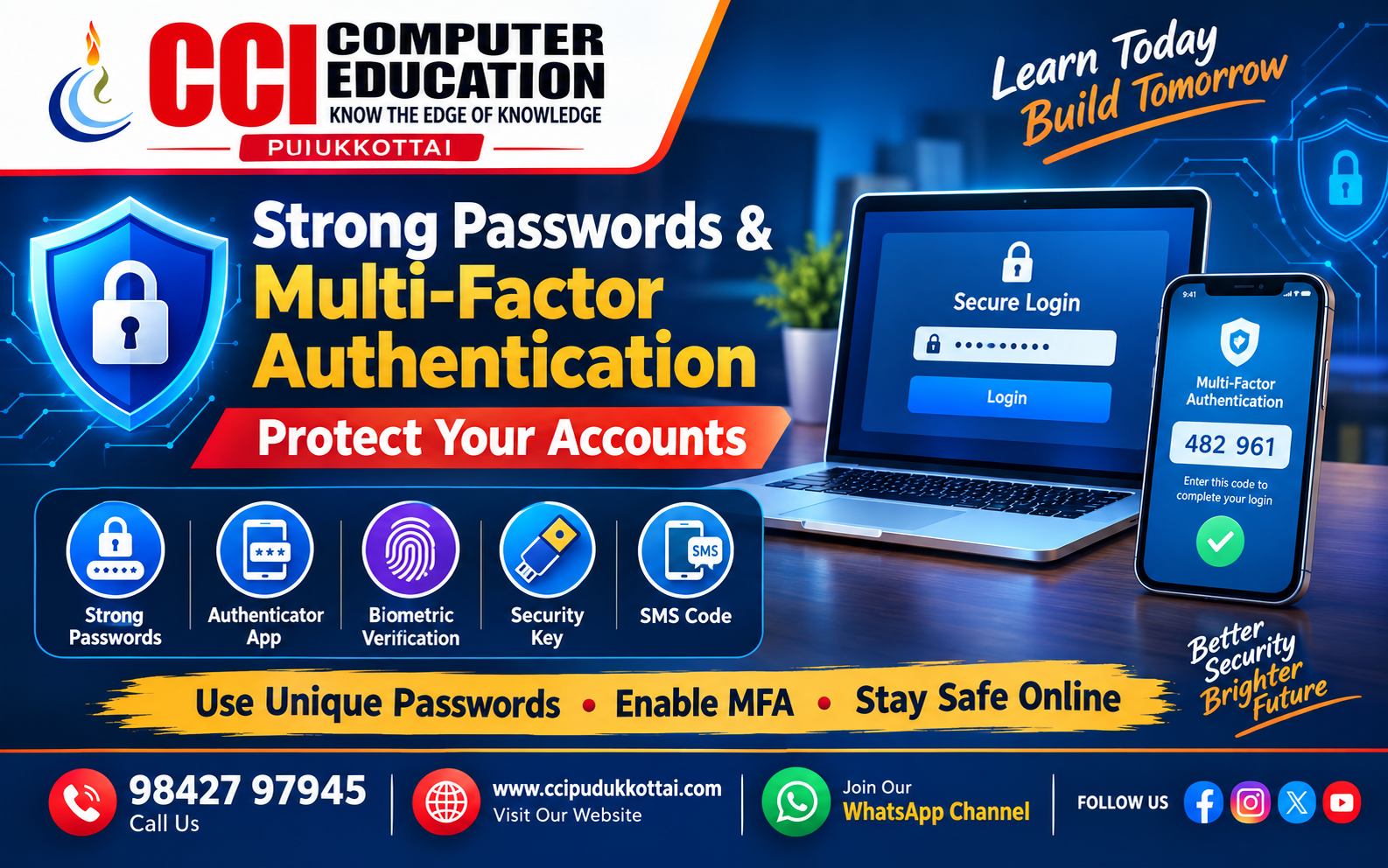 Strong Passwords and Multi-Factor Authentication – Simple Ways to Protect Your Accounts