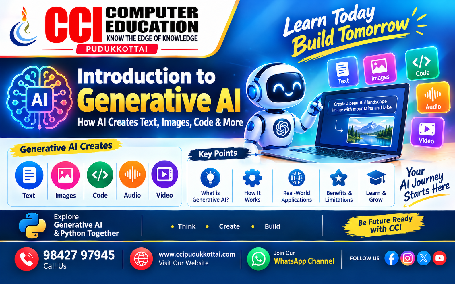 Introduction to Generative AI – How AI Creates Text, Images, Code and More