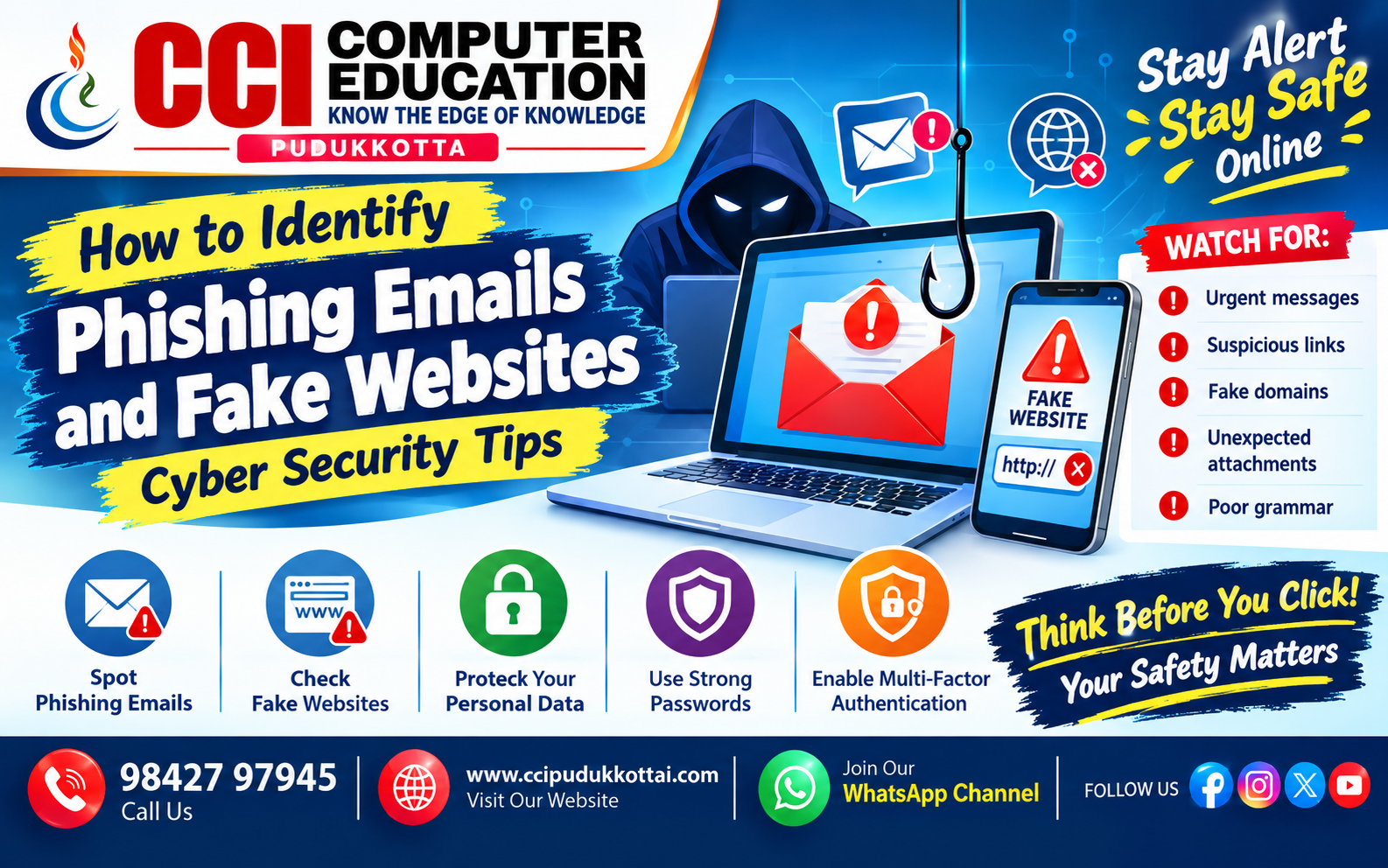 How to Identify Phishing Emails and Fake Websites – Cyber Security Tips